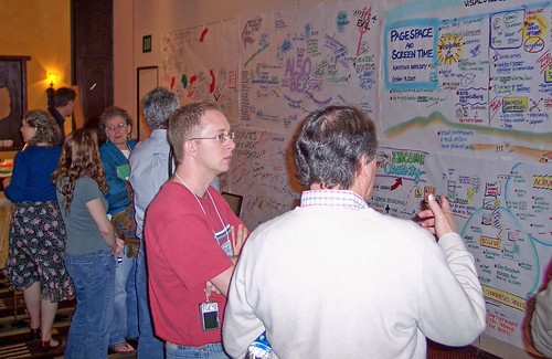 Christina Merkley, ifvp, discussing the work