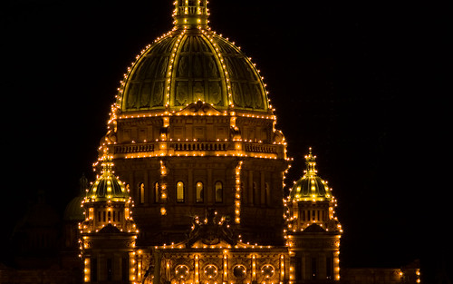 Parliament Bldgs at night