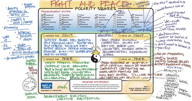POLARITY SQUARE: FIGHT VS PEACE