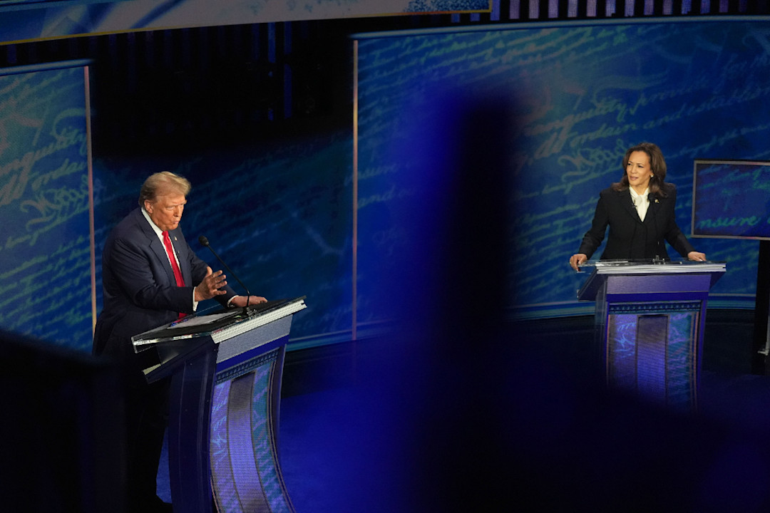 Democratic presidential nominee, U.S. Vice President Kamala Harris and Republican presidential nominee former President Donald Trump Debate - GettyImages