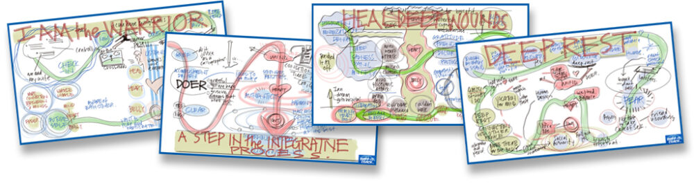 4 Visual maps from Drop-In Visual Satsangs